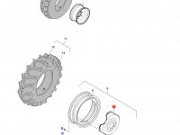 Вставка переднего колесного диска трактора (W10x24) — 81592600