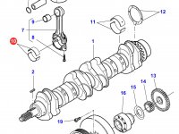 Вкладыши шатунные(стандарт) для двигателя Sisu Diesel трактора Challenger — 836110552