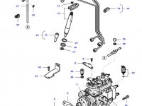 Трубка отвода топлива (топливоотвод) двигателя трактора Massey Ferguson — 836436946